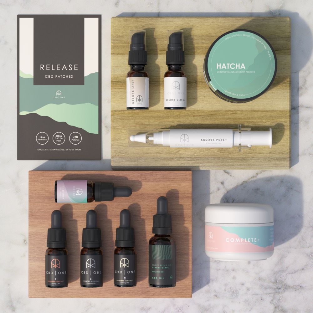 pack shot of products from CBD One