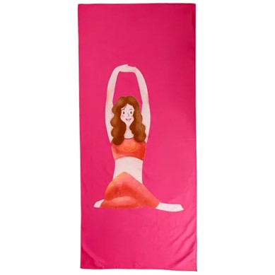 A yoga towel